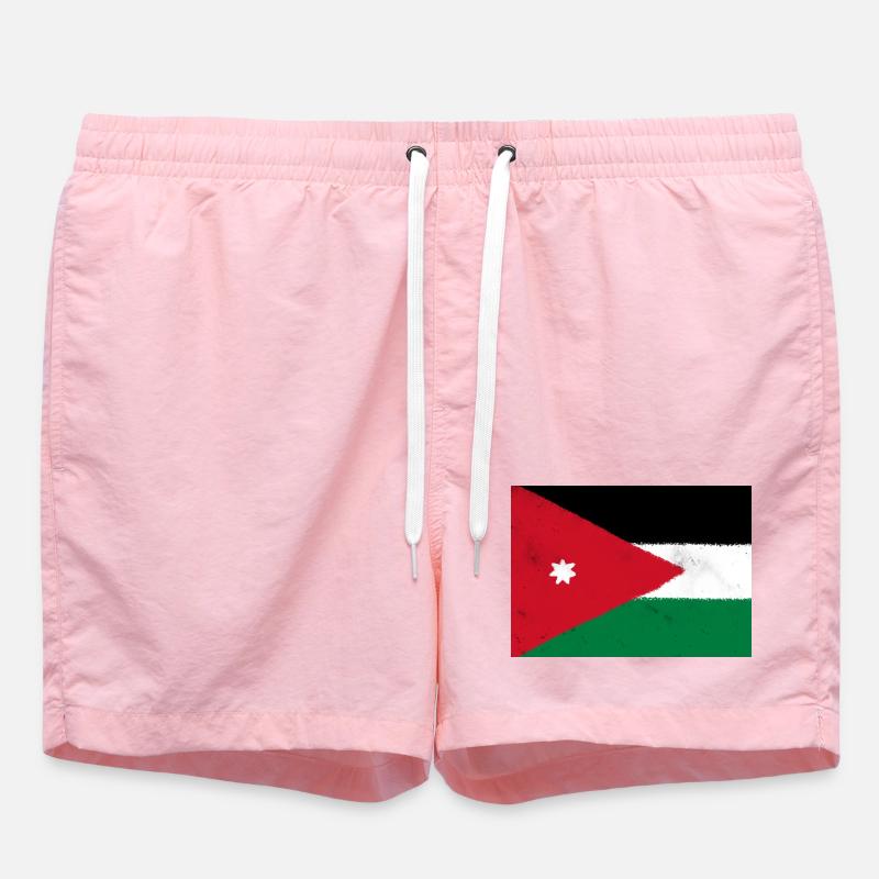 Drapeau de la Jordanie - Short de bain - rose