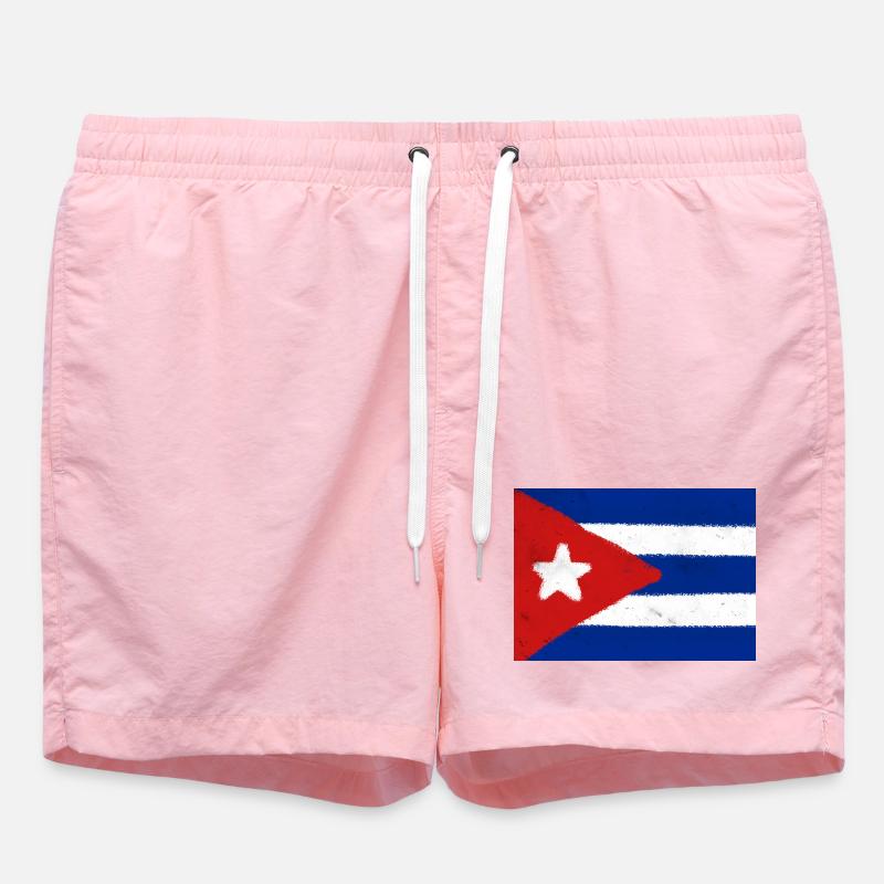 Drapeau de Cuba - Short de bain - rose