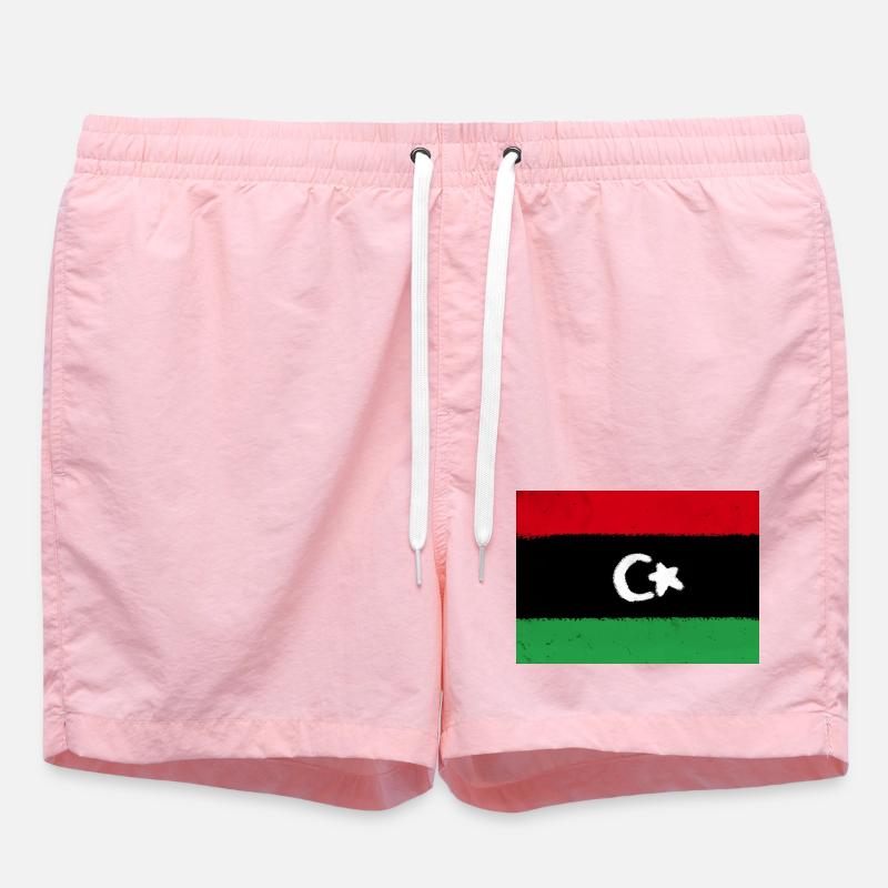 Drapeau de la Libye - Short de bain - rose