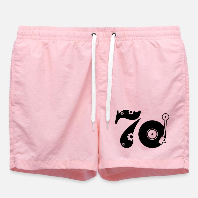 70er Siebzig Seventees - Badeshorts - Pink