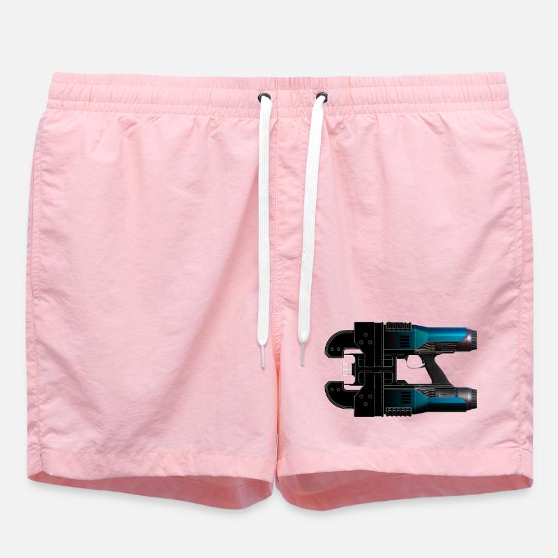 Space Drop Lasercutter - Badeshorts - Pink