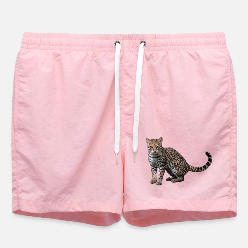 Artistic Leopard - Swim Trunks - pink