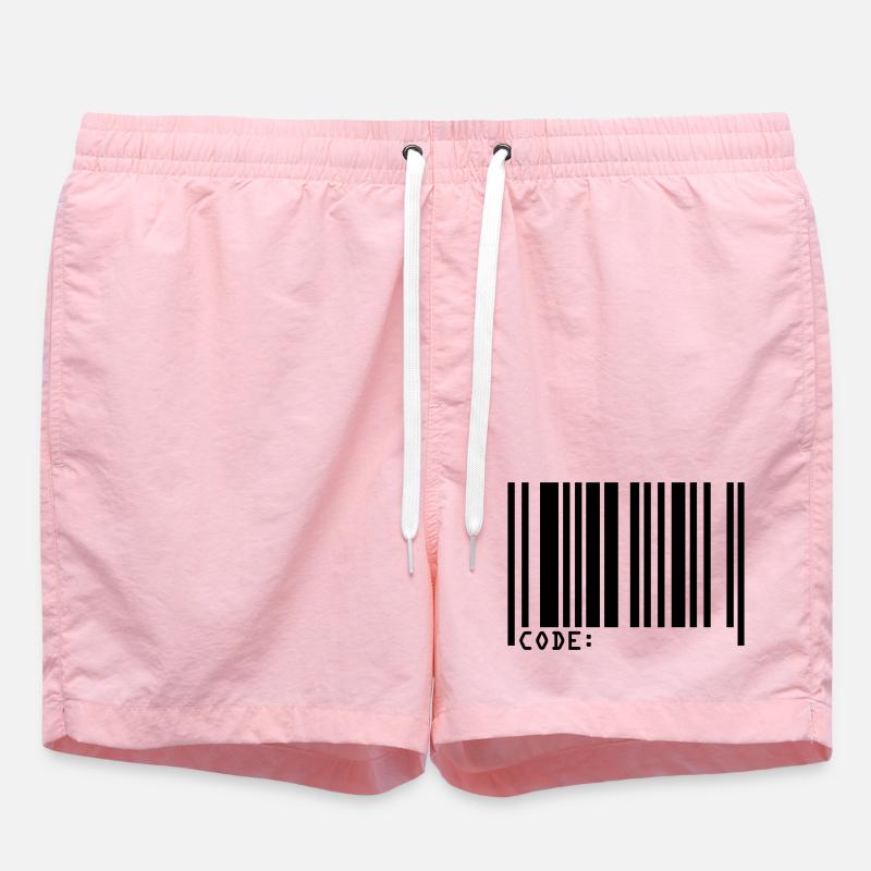 barcode - Swim Trunks - pink