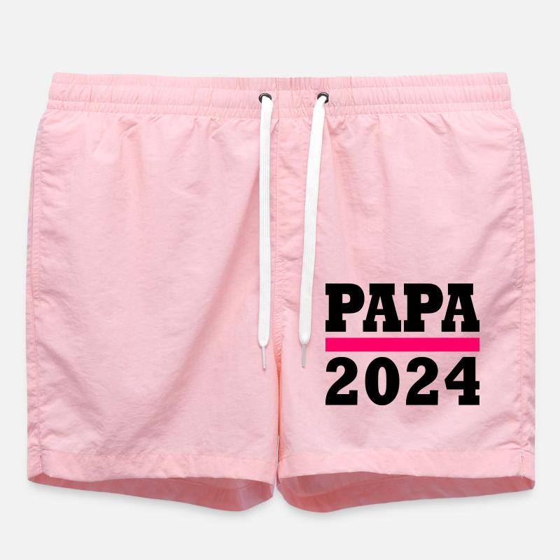 Papa 2024 - Short de bain - rose