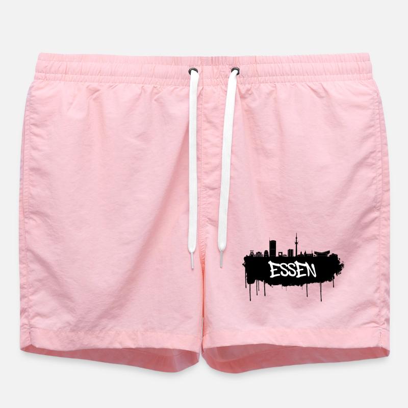 Nourriture Graffiti Skyline - Short de bain - rose