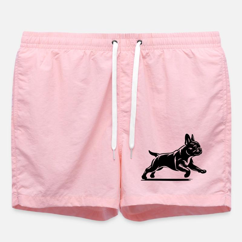Bouledogue Français - Short de bain - rose