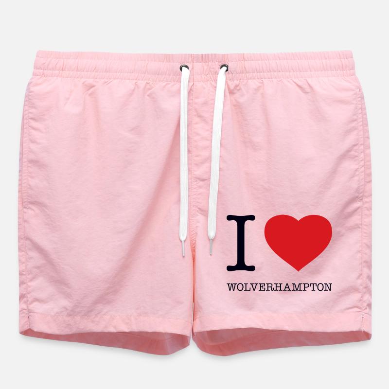 I LOVE WOLVERHAMPTON - Swim Trunks - pink