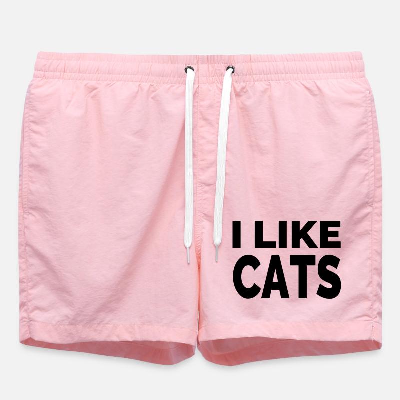 feline - Swim Trunks - pink