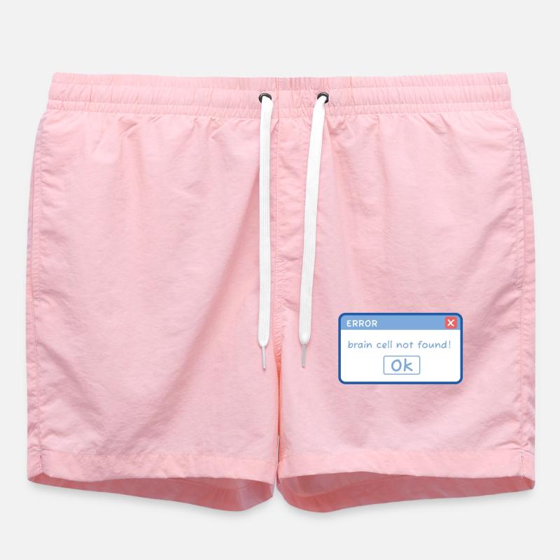 funny E-mail design, meme, idiot, computer humor - Badeshorts - Pink