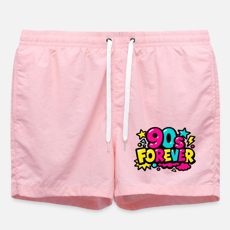 90s Forever Neon Pop - Swim Trunks - pink
