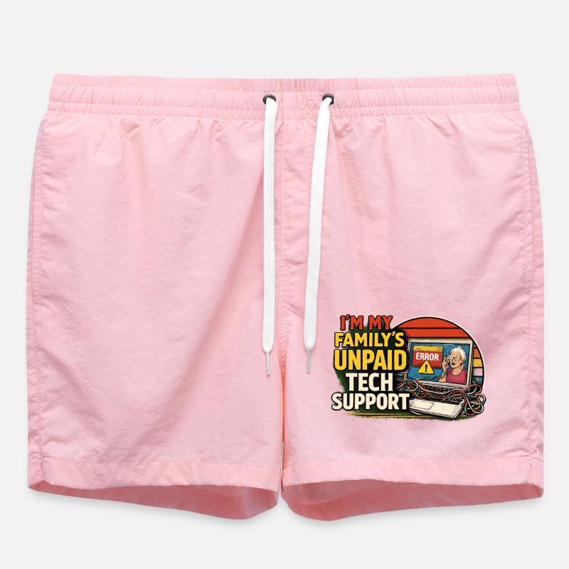 Support technique familial non rémunéré - Short de bain - rose