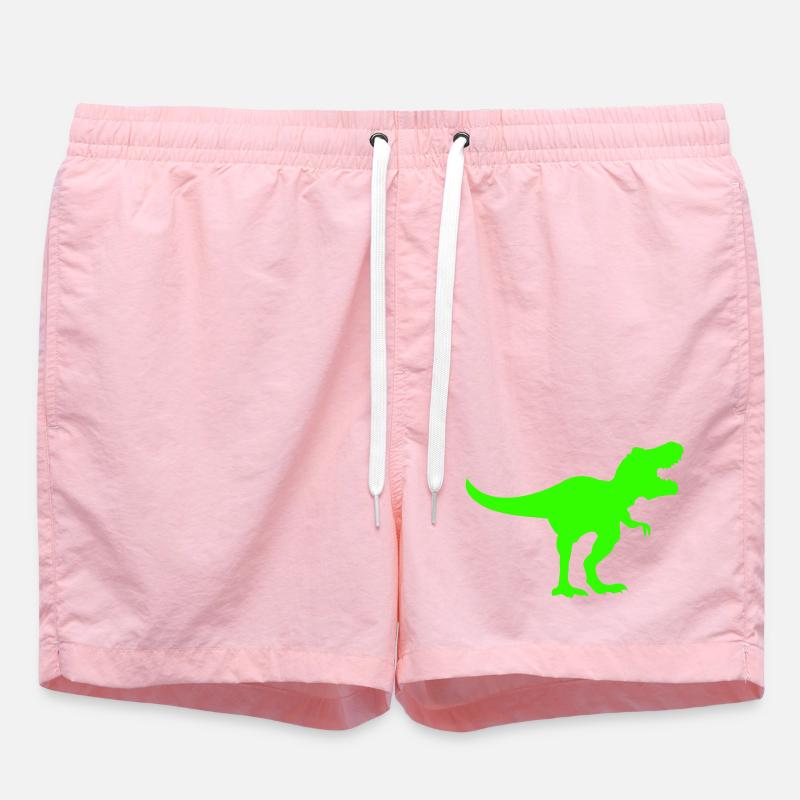 Silhouette de Dino Rex Vert - Short de bain - rose