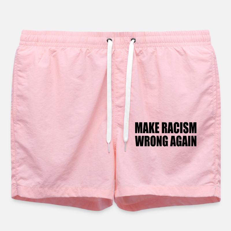 make racism wrong again - Short de bain - rose