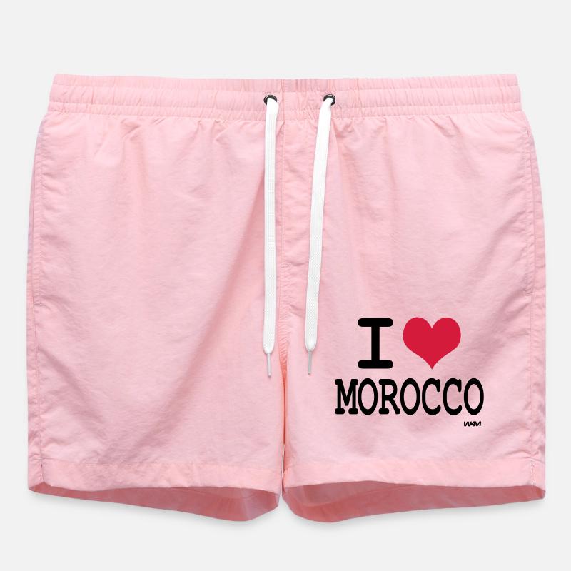 I Love Morocco - i love morocco by wam - Swim Trunks - pink