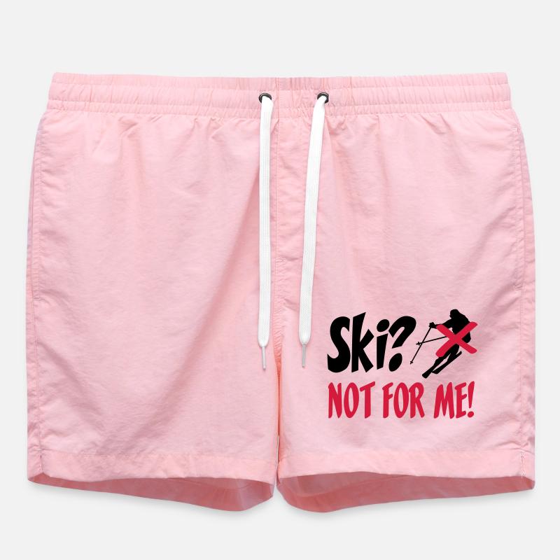 I hate Ski - Short de bain - rose