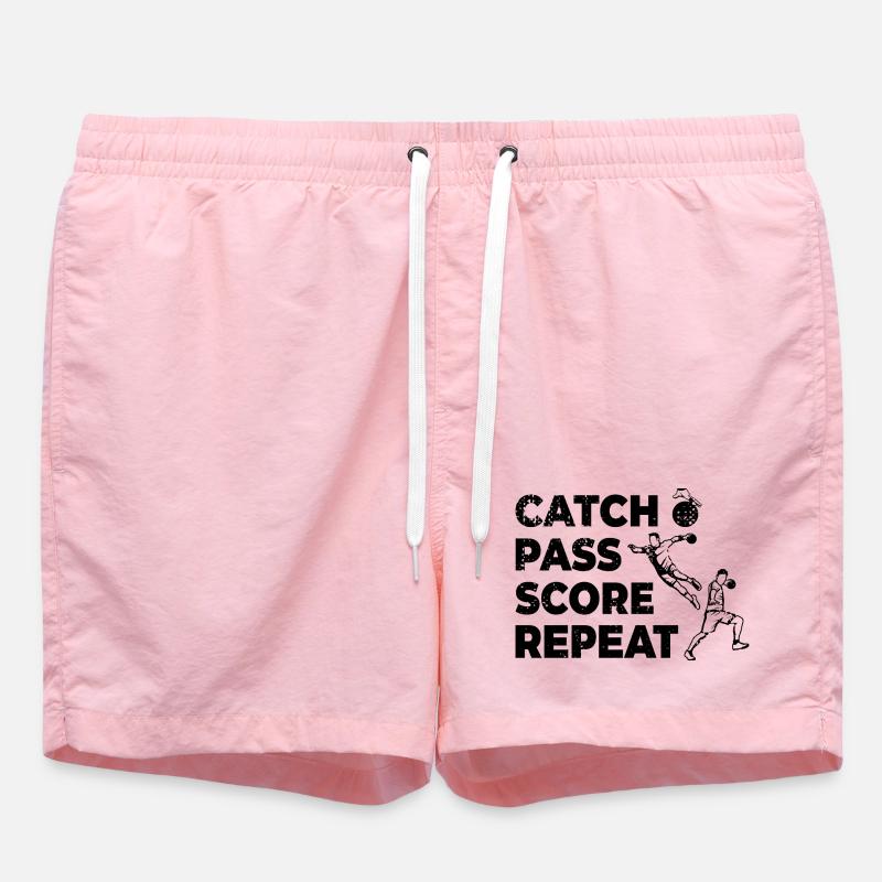 Attraper, passer, marquer, répéter - Short de bain - rose