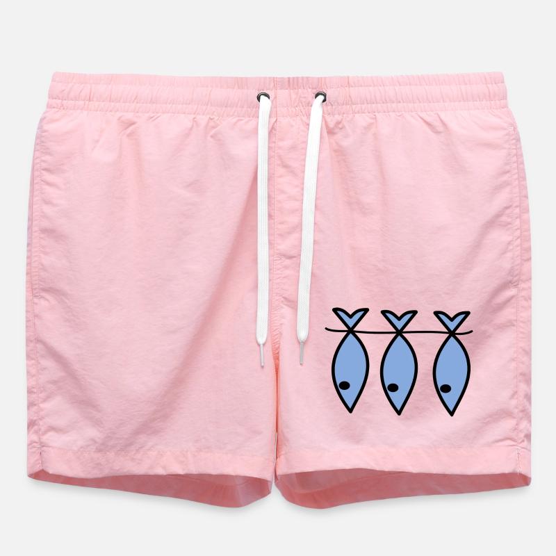 RETRAITE. BONNE RETRAITE. JOYEUSE RETRAITE. - Short de bain - rose
