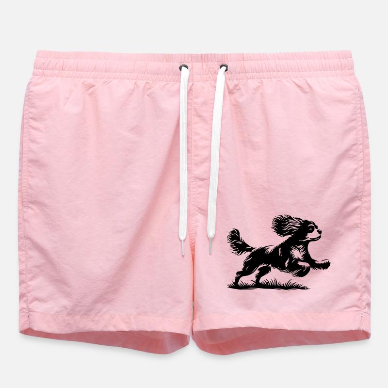 Cavalier King Charles Spaniel - Short de bain - rose