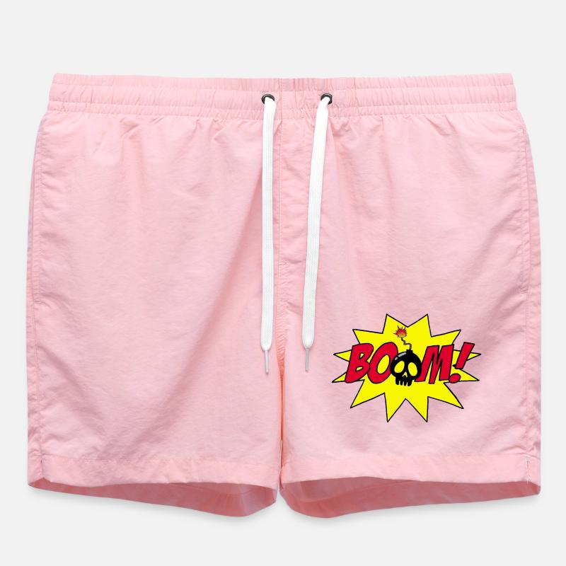explosion - Swim Trunks - pink