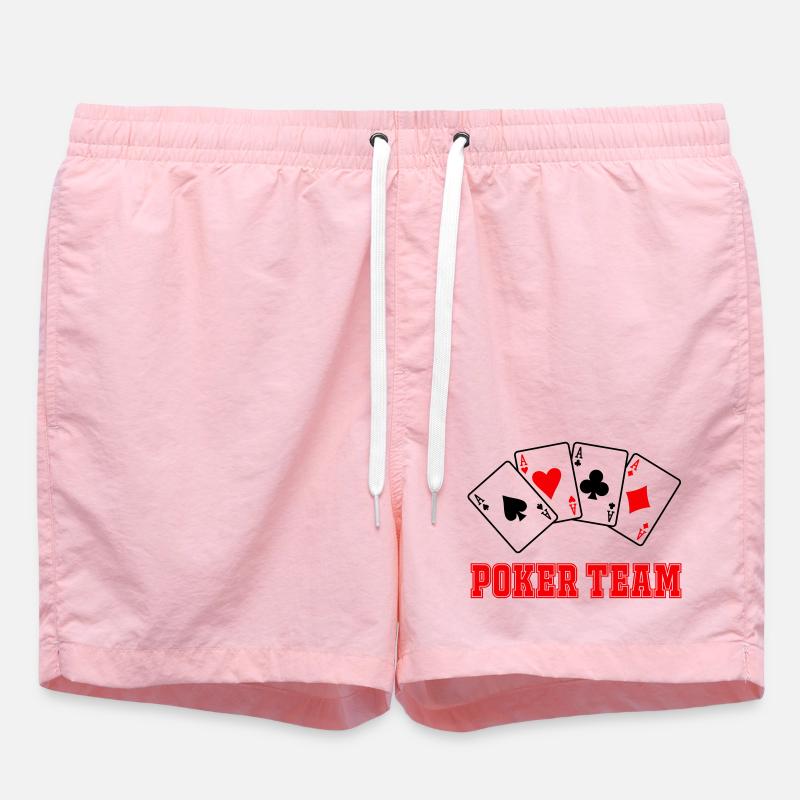 Équipe de poker - Short de bain - rose