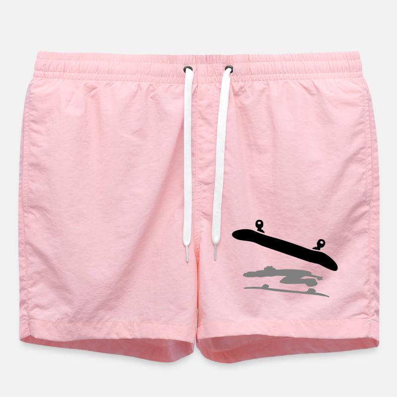 Skateboard - Swim Trunks - pink