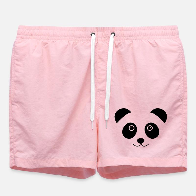 Visage de panda - Short de bain - rose