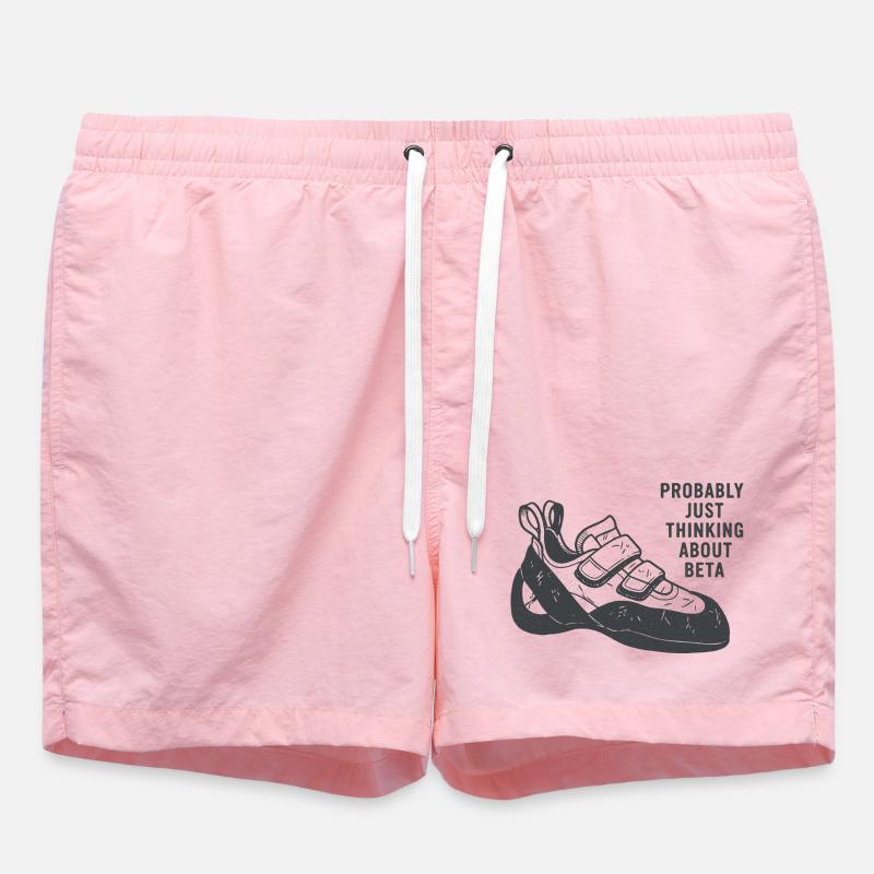 Beta Thought Sneaker Tee - Swim Trunks - pink