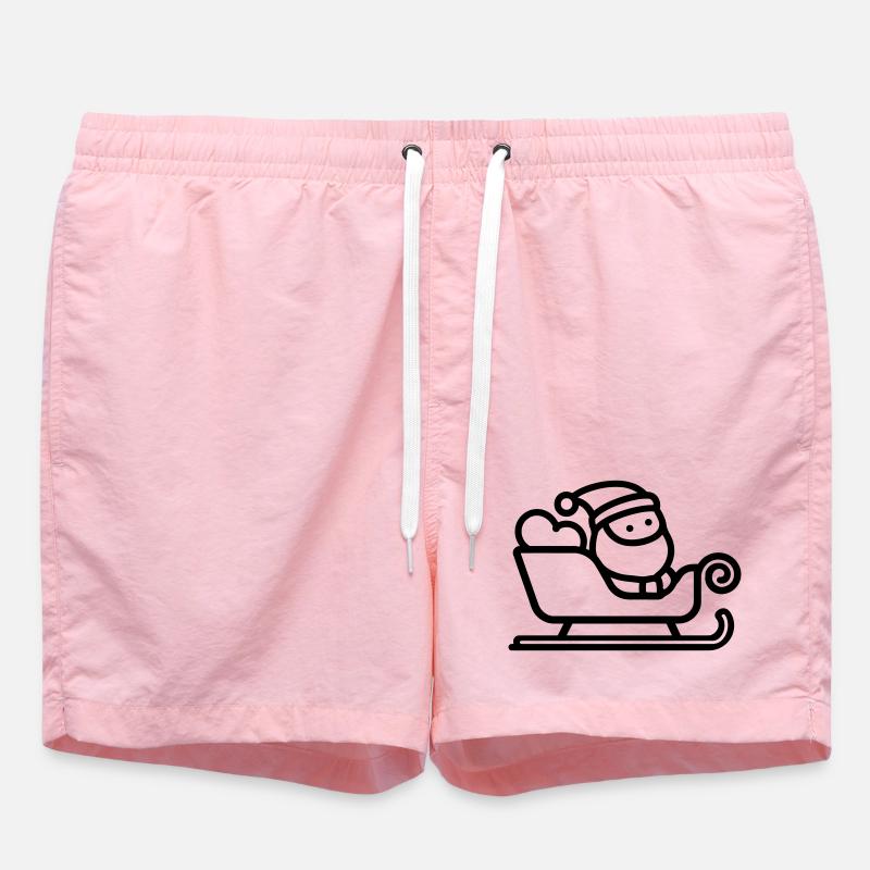 traîneau du Père Noël - Short de bain - rose