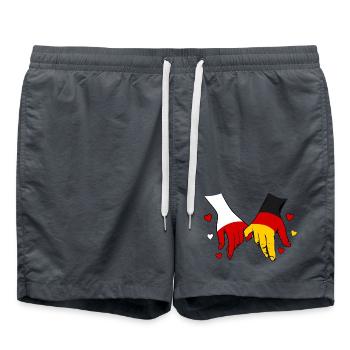 Polen_Deutschland_Flagge_Händehalten - Short de bain -  - Devant