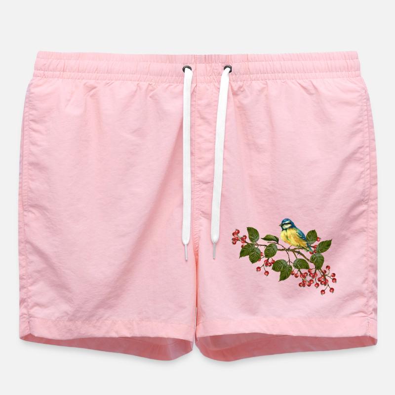Bunter Vogel - Badeshorts - Pink