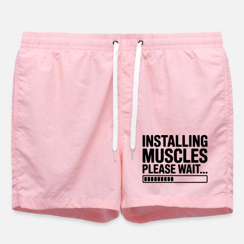 Installer des muscles, veuillez patienter... - Short de bain - rose
