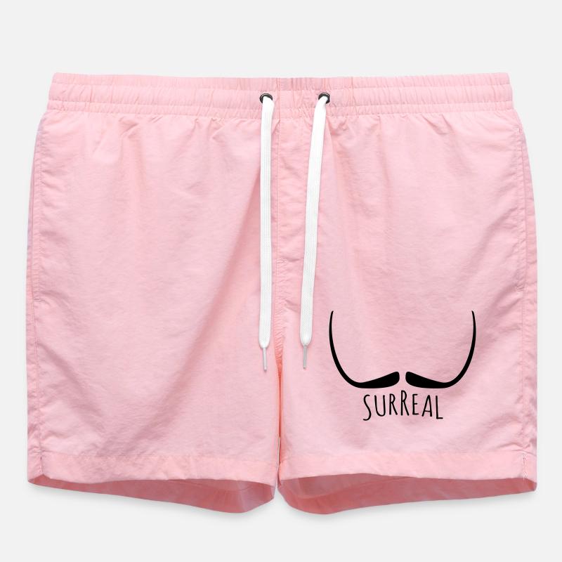Surreal - surreal Schnurrbart - Badeshorts - Pink