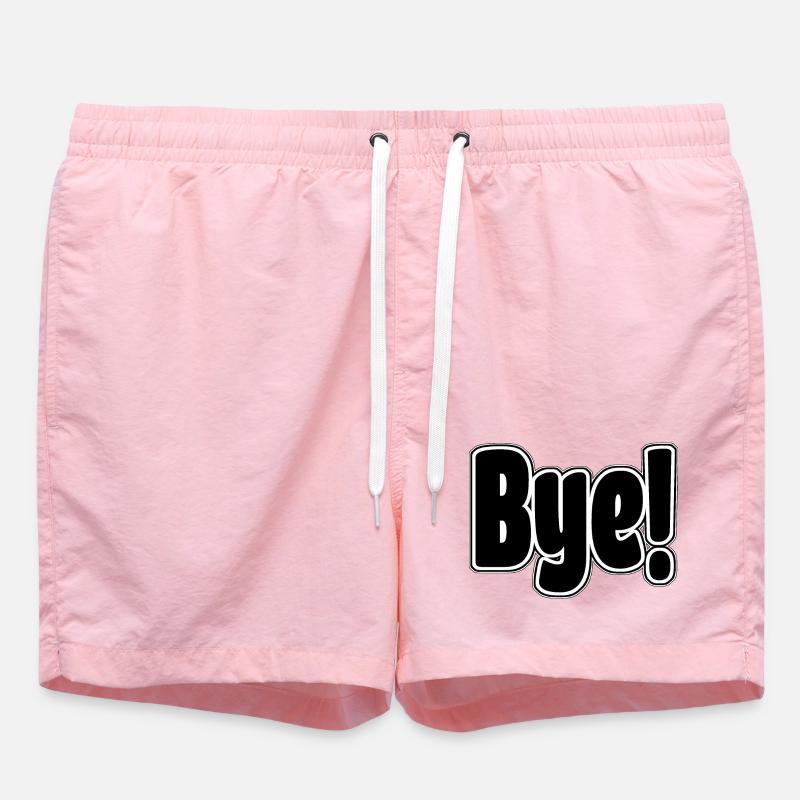 Au revoir!. Expression joyeuse - Short de bain - rose