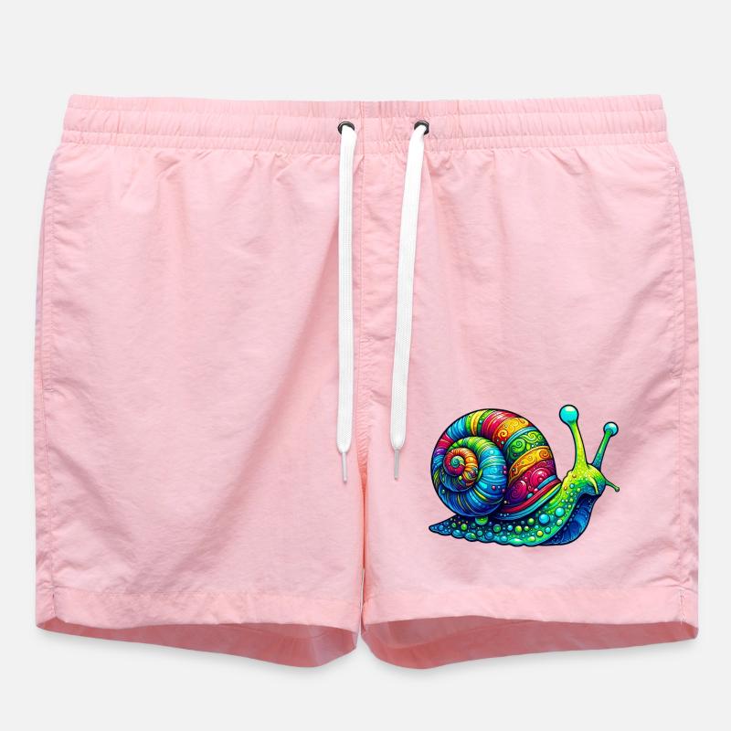 Snail - Swim Trunks - pink