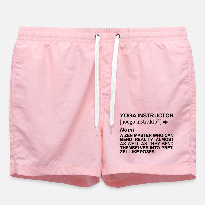 Signification du professeur de yoga - Short de bain - rose