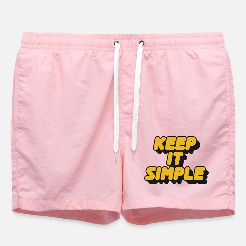 Keep It Simple Retro Bold - Swim Trunks - pink