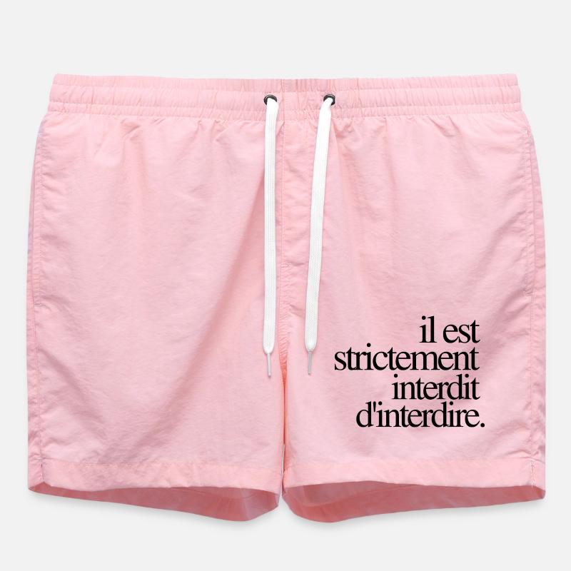 Il est strictement interdit d’interdire - Short de bain - rose