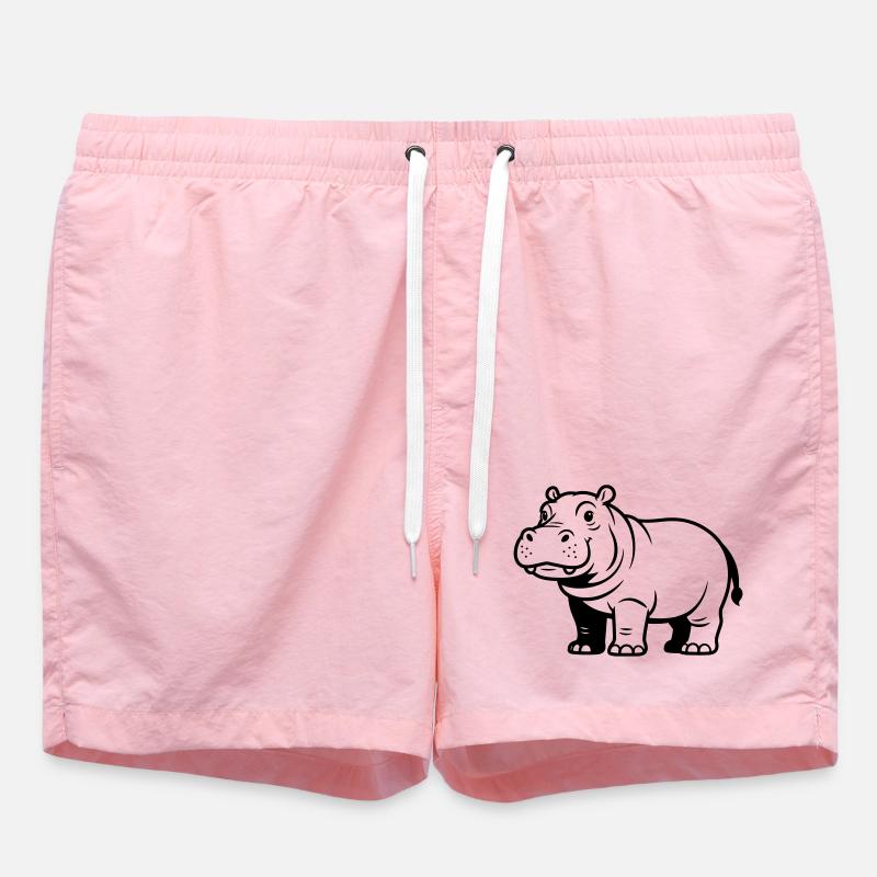 hippopotame - Short de bain - rose