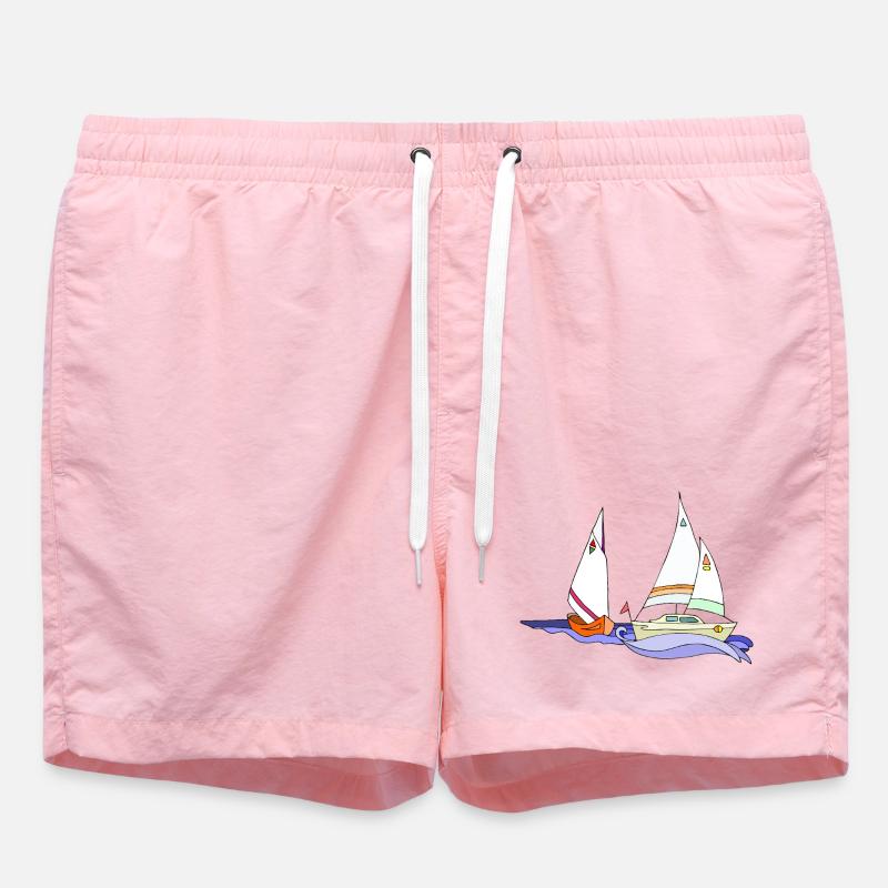 Segelboote - Badeshorts - Pink