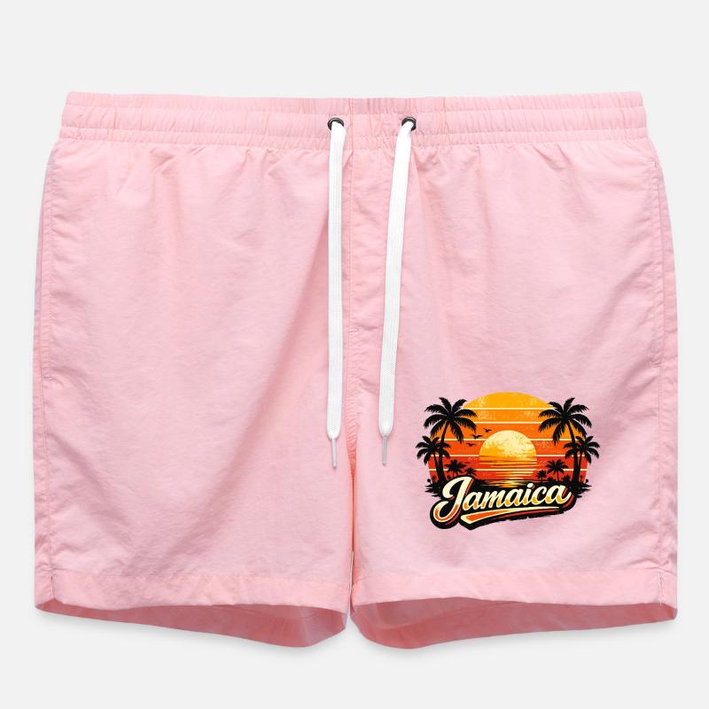 Coucher de soleil jamaïcain - Short de bain - rose