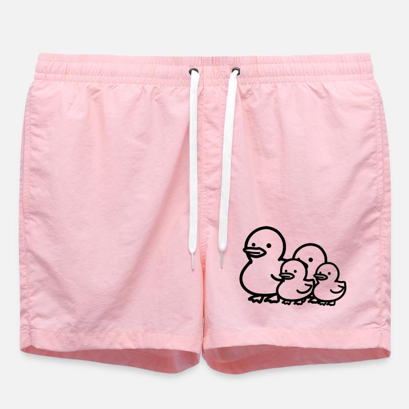 famille canard - Short de bain - rose