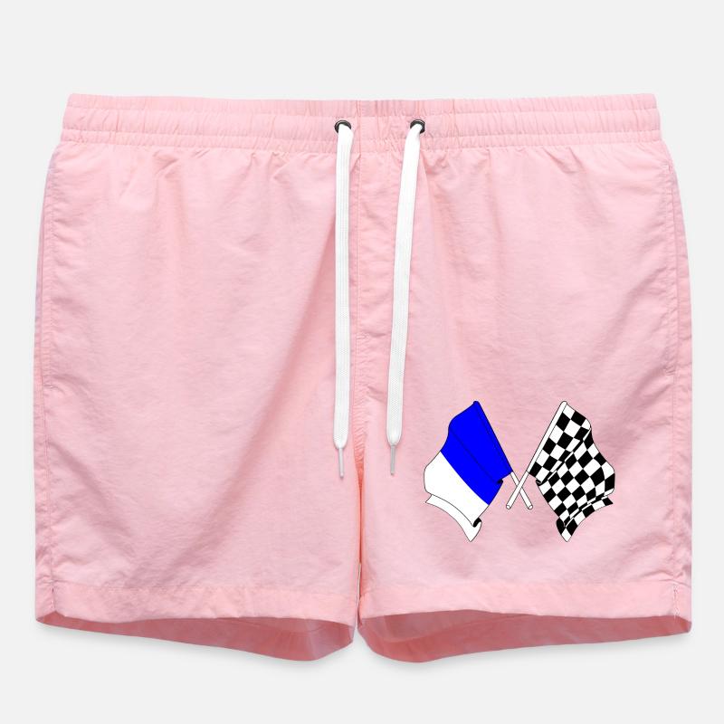 Drapeaux de course de Spa - Short de bain - rose