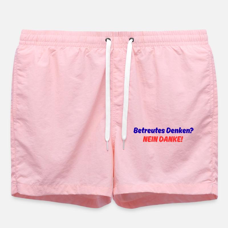 Supervised Thinking No Thanks - Swim Trunks - pink