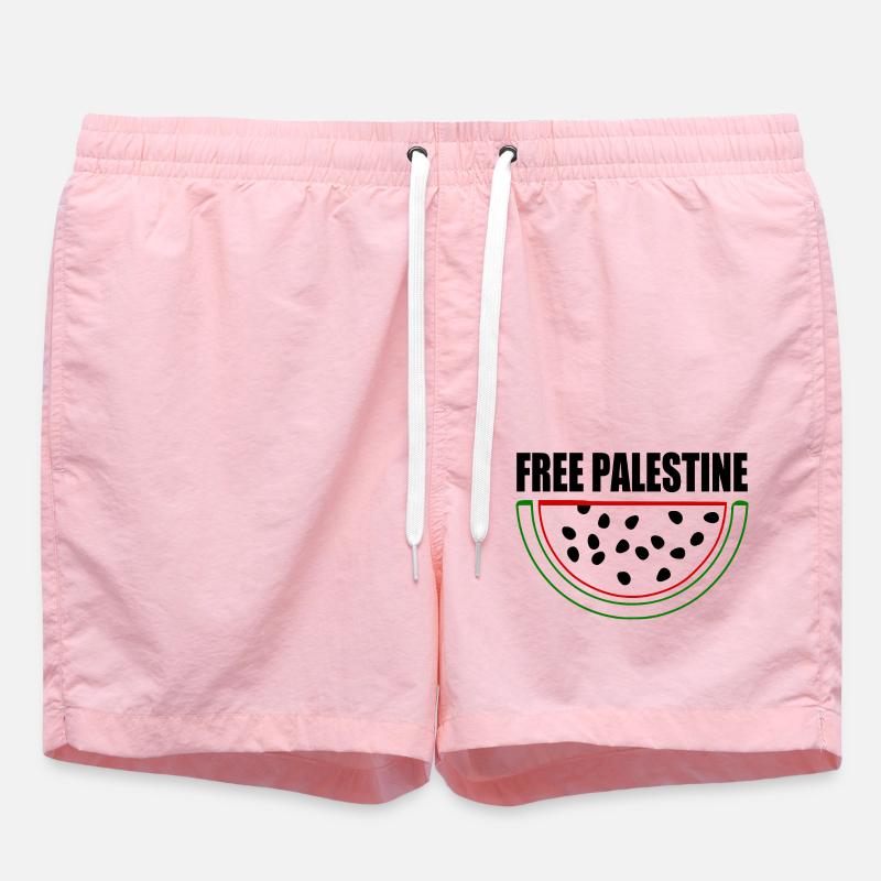 Free palestine Melon pastèque - Short de bain - rose