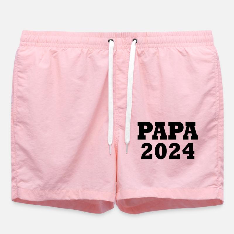 Papa 2024 - Short de bain - rose
