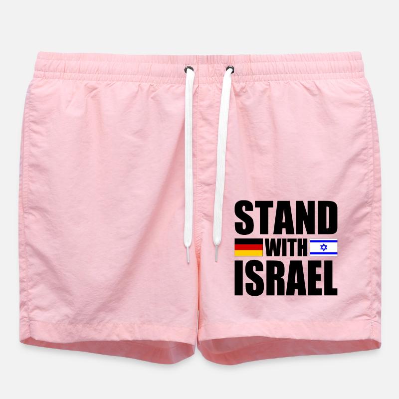 We Stand with israel - Short de bain - rose