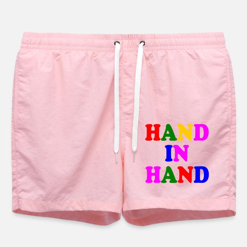 Hand in hand - Badeshorts - Pink