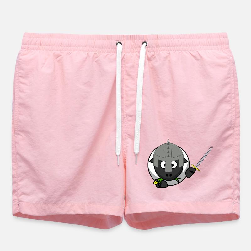 RitterSchaf im Kampf - Badeshorts - Pink