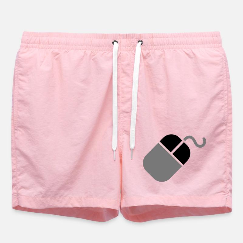 Mouse PC computer - Swim Trunks - pink