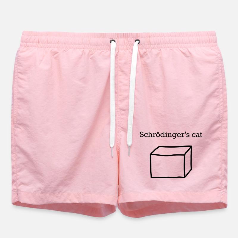 Schrödingers Katze – Lustiges Quantenphysik Nerd - Badeshorts - Pink